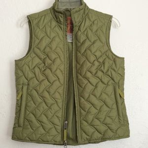 Royal Robbins puffed and quilted green vest